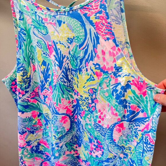 Lilly Pulitzer Swing Dress‎ with Pink Tassle Detail- Size S - Picture 2 of 6